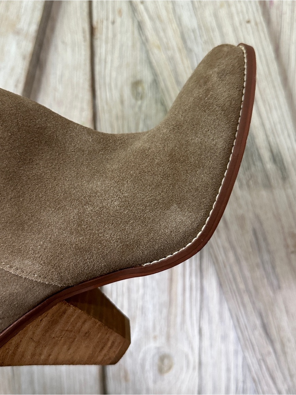 Chinese Laundry Stella Mink Suede Leather Slouchy Mid-Calf Boots - Picture 11 of 12